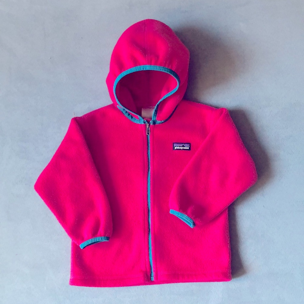 Patagonia Synchilla Hooded Fleece Jacket. Excellent used condition. Size 2T